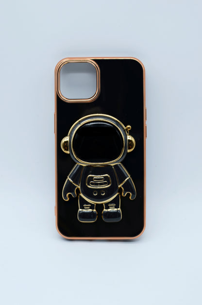 Funda protectora para iPhone 14 con soporte para celular de Astronauta