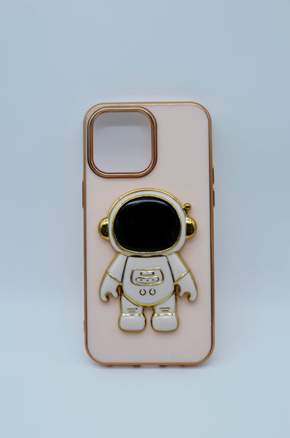 Funda protectora para iPhone 14 Pro Max con soporte para celular de Astronauta