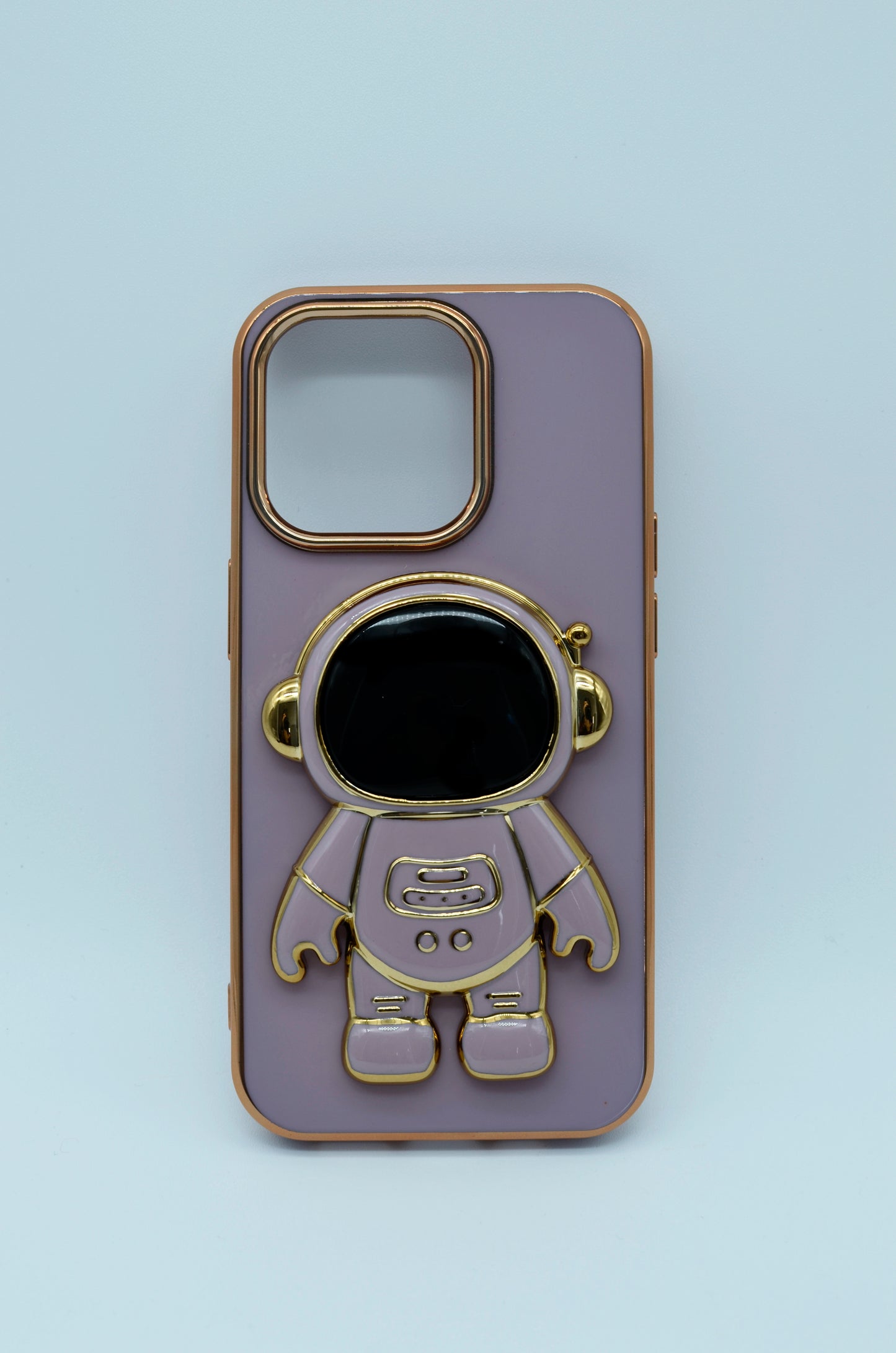 Funda protectora para iPhone 14 Pro con soporte para celular de Astronauta