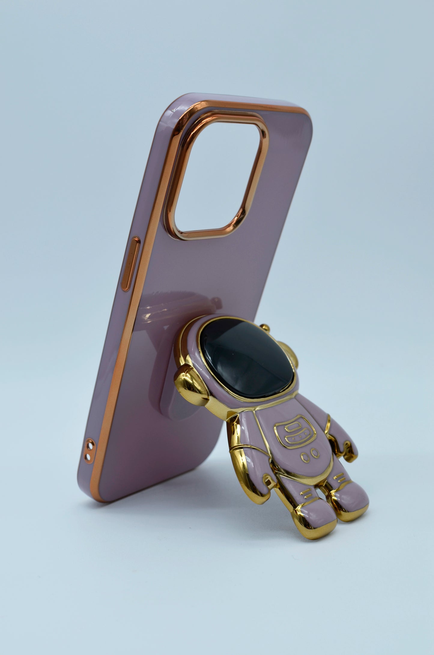 Funda protectora para iPhone 14 Pro con soporte para celular de Astronauta