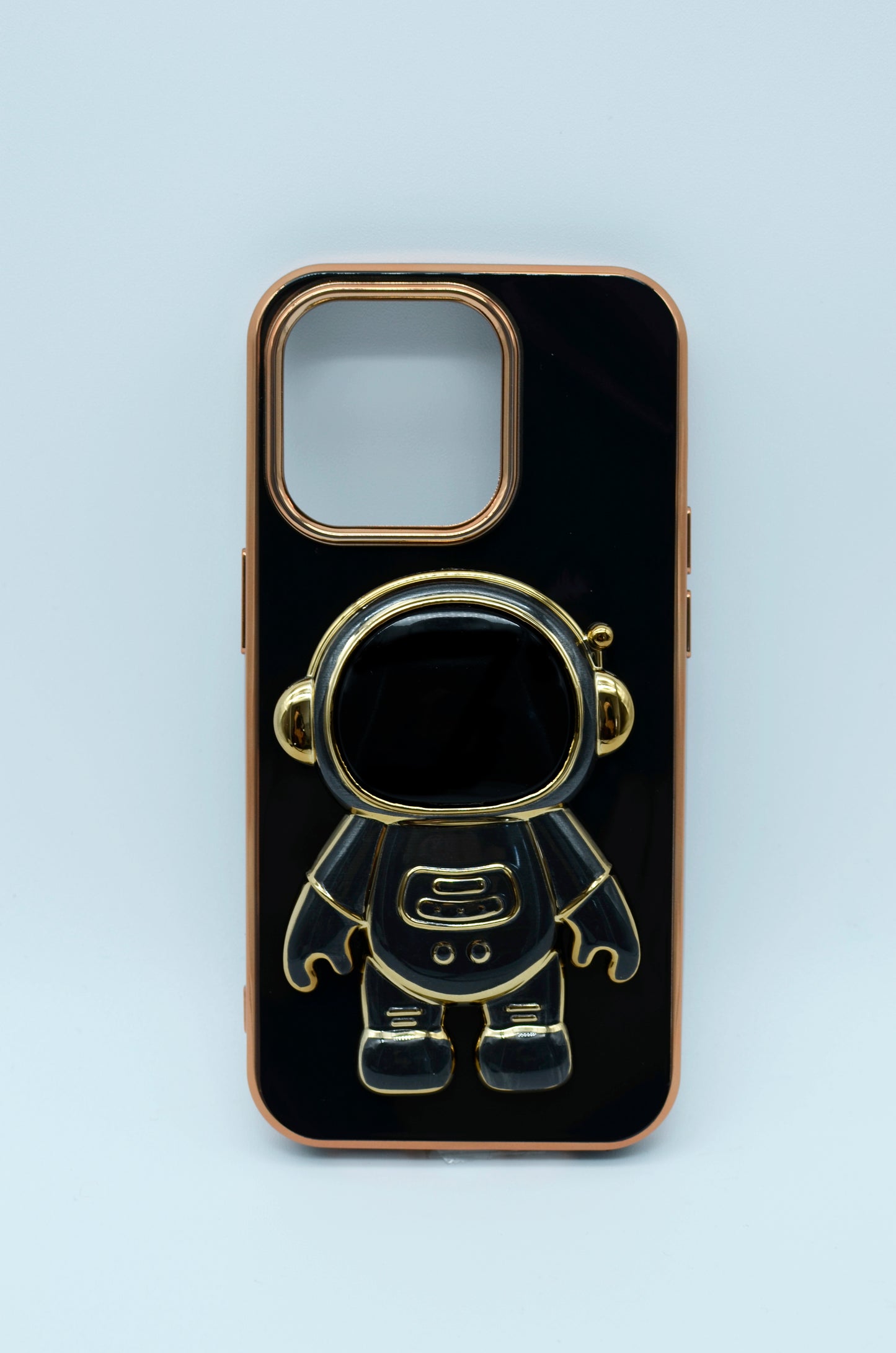 Funda protectora para iPhone 14 Pro con soporte para celular de Astronauta