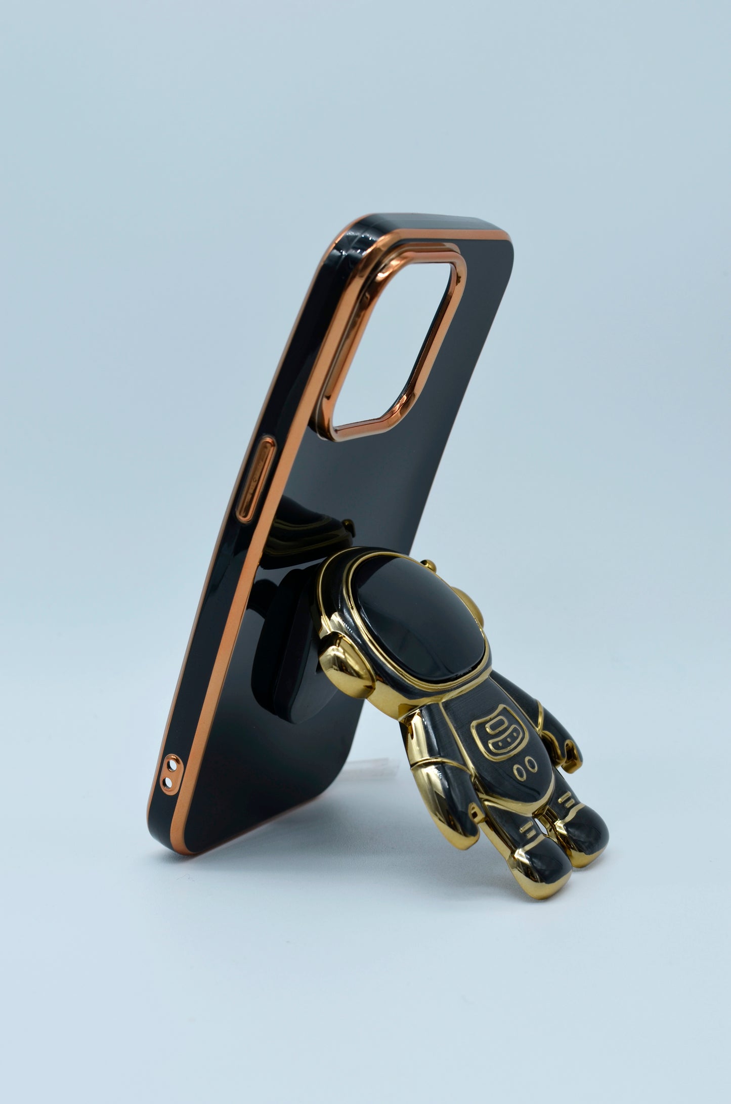 Funda protectora para iPhone 14 Pro con soporte para celular de Astronauta