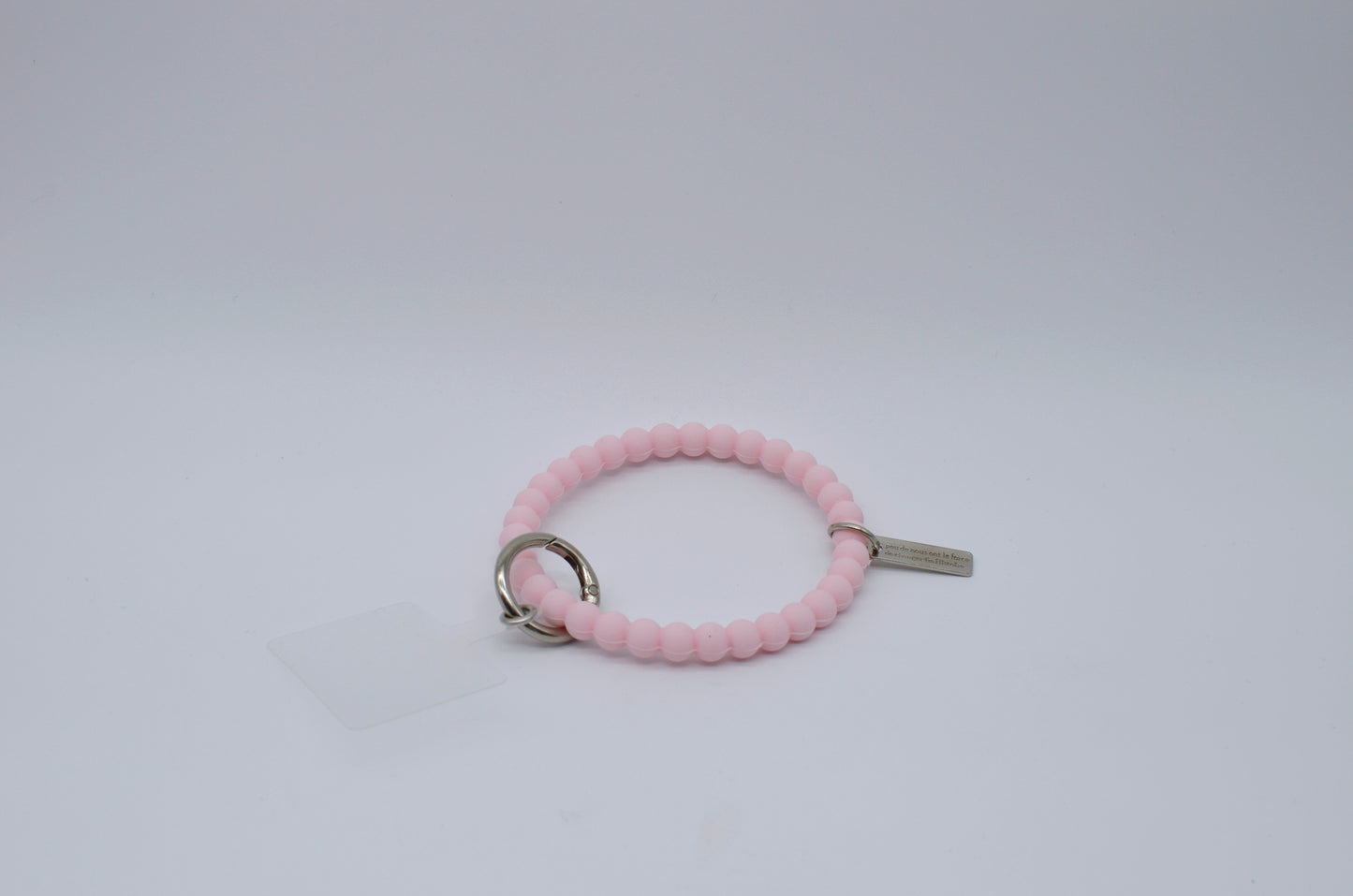 Pulsera de silicón para celular con dije